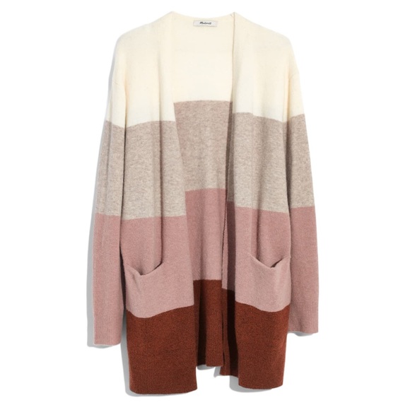 Madewell Sweaters - Madewell Ryder Stripe Cardigan